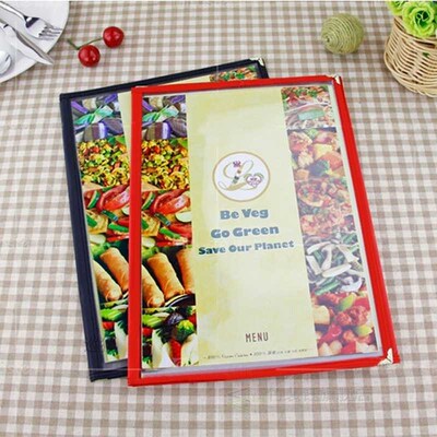 Menu Cover Triple Folder For A4 3 Sheet Three Panel Plastic