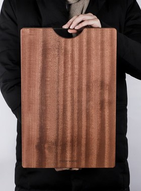 Musowood Ebony Wood Cutting Board Solid Natural Chopping Boa