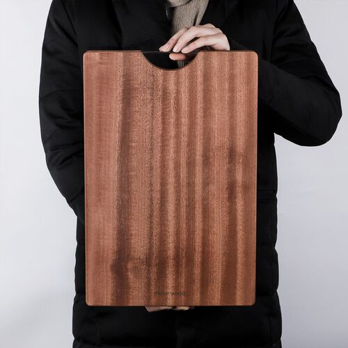 Musowood Ebony Wood Cutting Board Solid Natural Chopping Boa