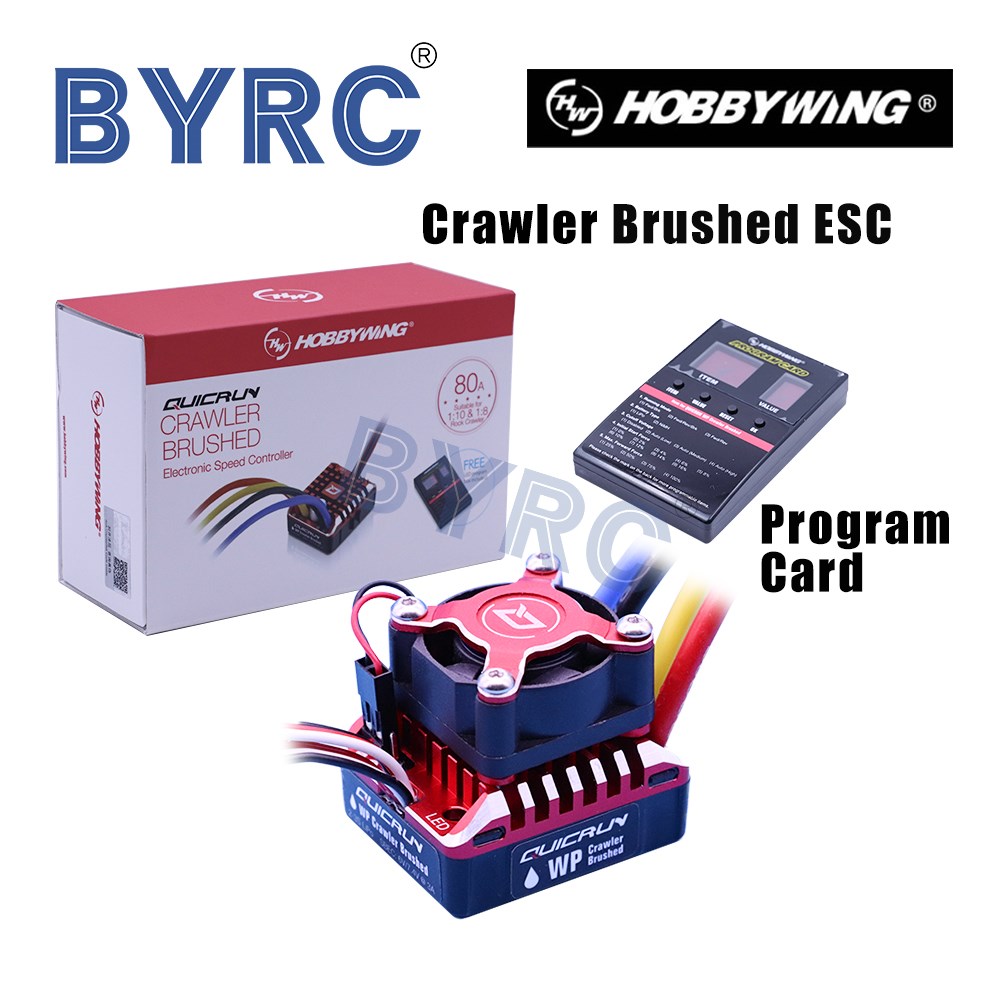 Hobbywing QUICRUN 1080 80A Waterproof Brushed ESC Speed Con图片