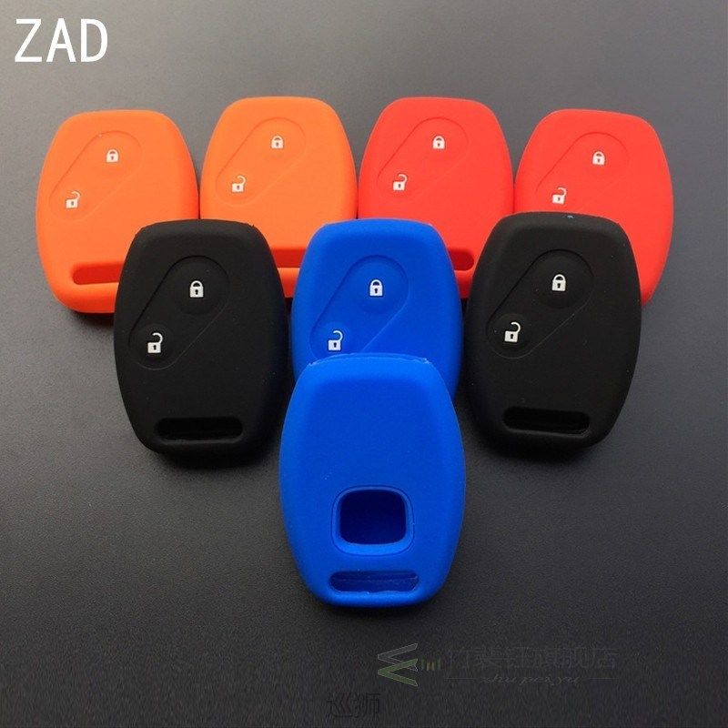 Silicone 2 Buttons car key cover case shell  For Honda CRV A
