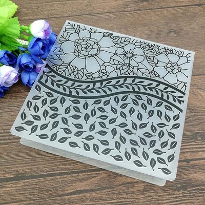 Merry Christmas Embossing Folder Plastic Card Making Stamps