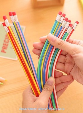 3pcs Colorful Magic Bendy Flexible Soft Pencil With Eraser G