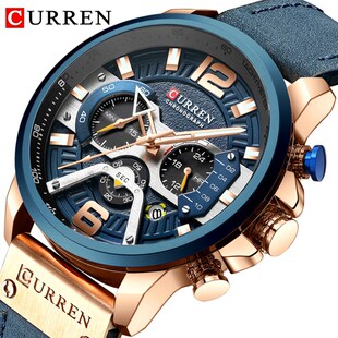 CURREN New Watch Men Chronograph Sport Quartz Clock Mens Wa