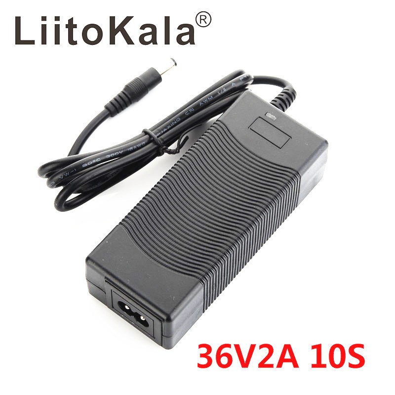 LiitoKala 10S 36V2A charger 42V 2A Charger 100-240V Input Li