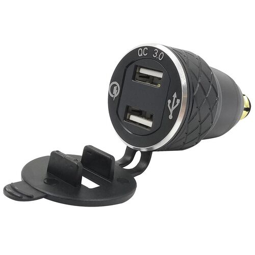 QC3.0 Dual USB Charger For BMW Motorcycle Triumph Tiger Duc