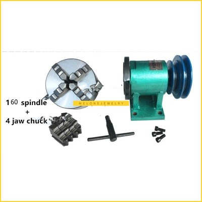 160 Lathe spindle assembly with flange connection plate tran
