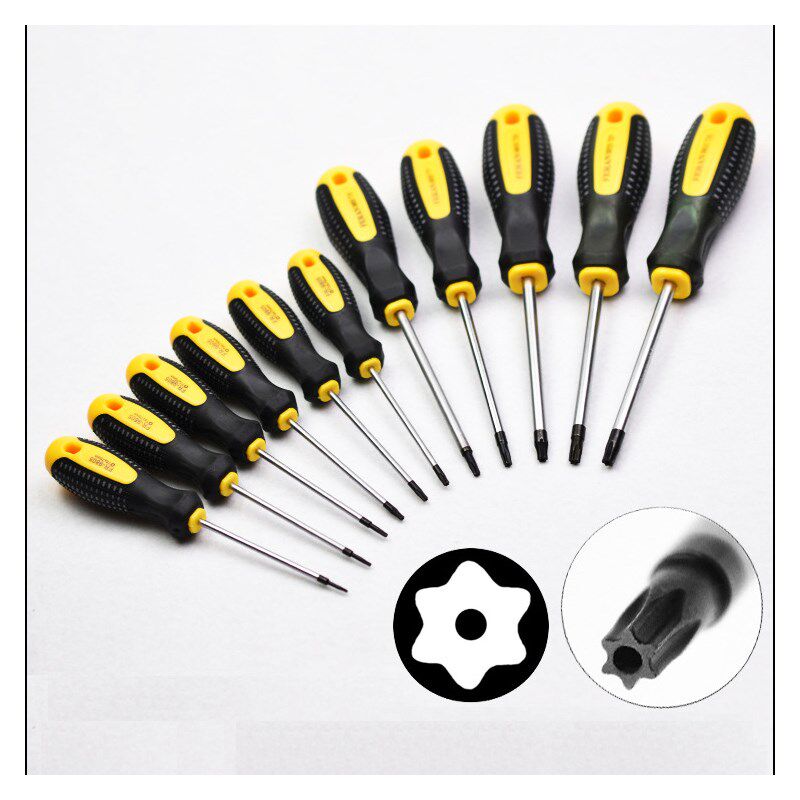 1PC Torx T5 T6 T7 T8 T9 T10 T15 T20 T25 T27 T30 Screwdriver