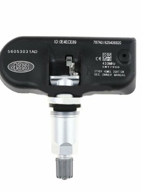 4pcs Car Tire Pressure Sensor Aluminum ABS Black For Chrysle