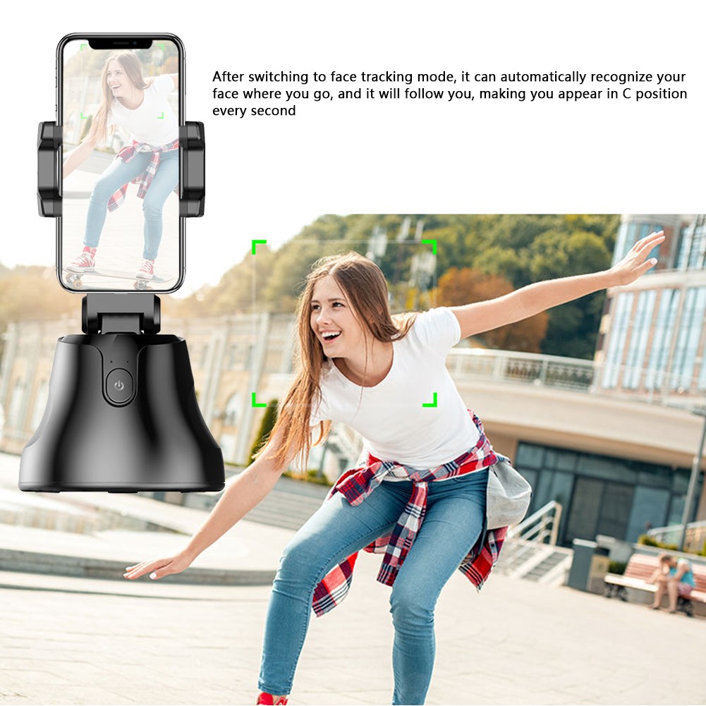 360 Rotation Auto Object Tracking Phone Holder Durable Prac