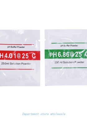 New 2 Bags PH Buffer Powder for PH Test Meter Measure Calibr