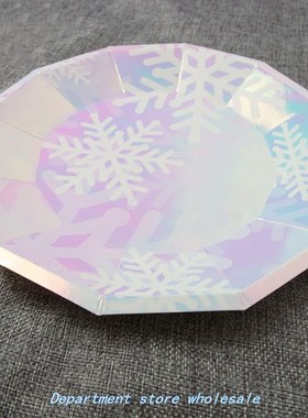 FantaSy SnowFlaKe DiSPoSaBle Plate 9inch Frozen KiDS BirthDa