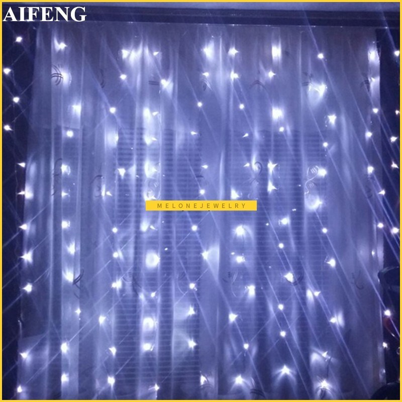 Led Curtain Fairy Light 3x1.5M 3x2M 3x3M Christmas Garland S