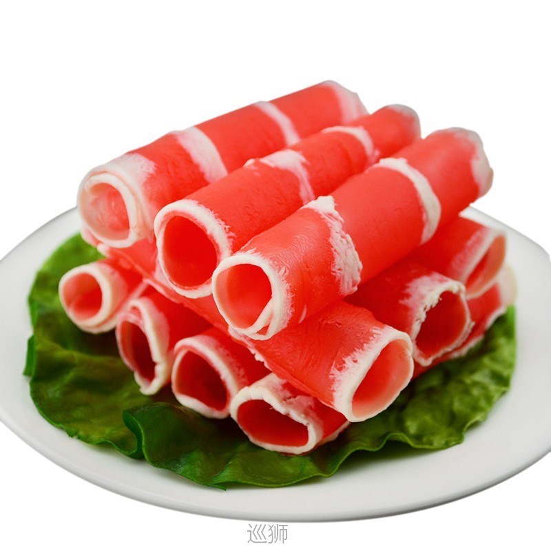 Simulation mutton roll fake beef roll food model hotel hot p