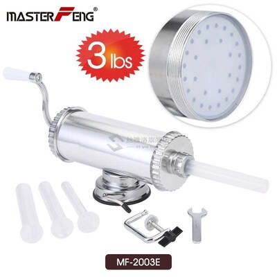 1.5kg / 3 lbs  manual sausage meat stuffer with suction cup