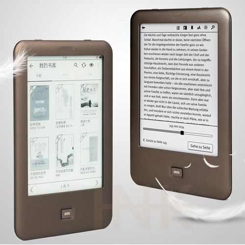 Built in Light e-Book Reader WiFi ebook e-ink 6 inch Touch S