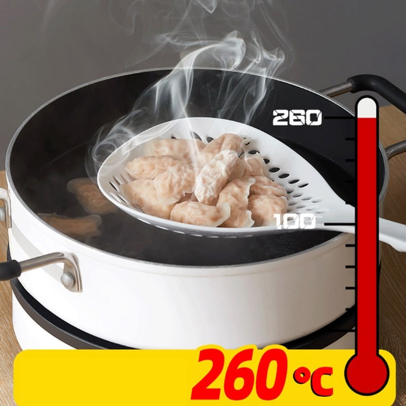 1PC Filter Cooking Shovel Vegetable Strainer Scoop Nylon Spo