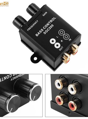 Car Remote Amplifier Bass Controller 2 RCA Gain Adjust Level