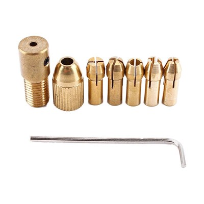 8-Piece 0.5-3mm Drill Chuck Collets Set of Quick Chuck for M