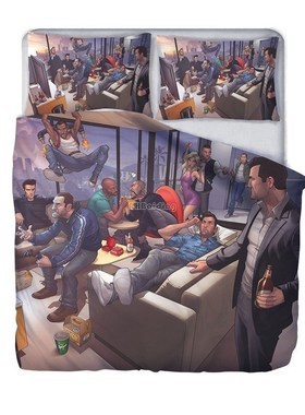 New Grand Theft Auto V Video  GTA 5 3d Printed Bedding  Duve
