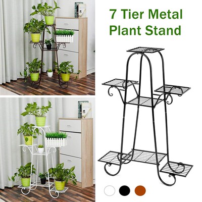 7 Tiers Flower Rack Multi-story Plant Stand Pot Shelves Bons