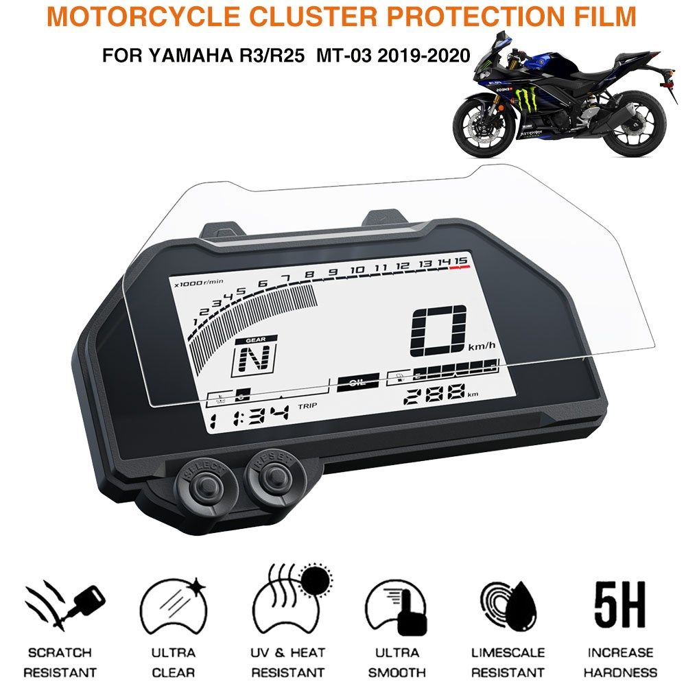 For Yamaha r3/r25  MT-03 2019-2020 Cluster Scratch Protectio