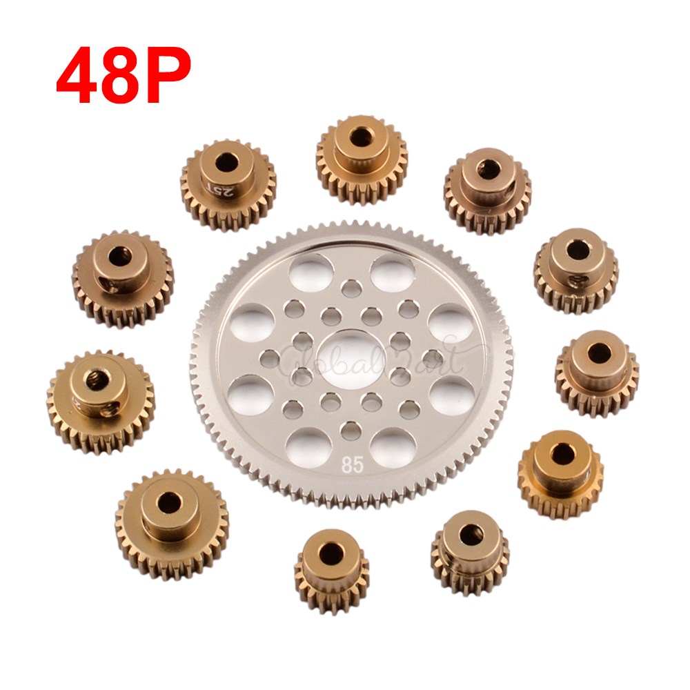Metal 48P Spur Gear 92T 85T 80T Pinion 18T 19T 20T 21T 22T 2