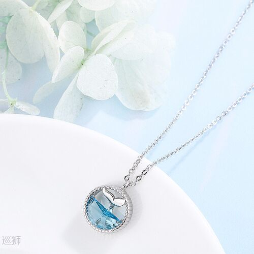 2020 new 925 silver Mermaid tears clavicle Necklace