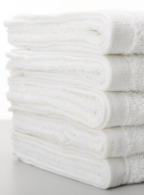 Water-absorbent Cotton Bath Beach Towels White Hotel Towel S
