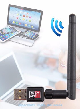 Mini USB 150Mbps Wireless LAN Adapter 802.11b WiFi 2dBi Ante