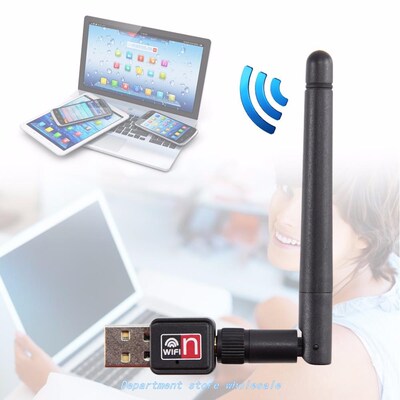 Mini USB 150Mbps Wireless LAN Adapter 802.11b WiFi 2dBi Ante
