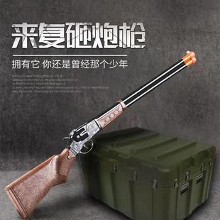 不可发射 大号怀旧金属砸炮枪演出道具 模型猎枪儿童玩具枪砸响枪