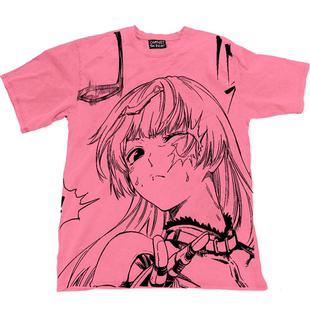 痛衣anime穿搭短袖 AT荒诞小镇 二次元 库拉 T恤轻亚文化前卫 拳皇