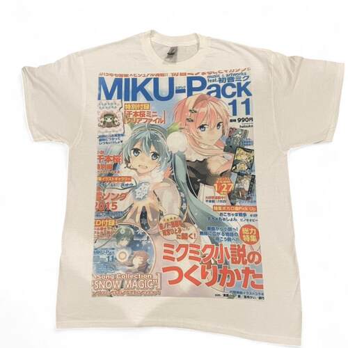 荒诞小镇 MIKU-PACK动漫风短袖T恤男女vintage复古印花宽松情侣