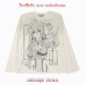 Evergarden紫罗兰永恒花园印花水洗脏脏长袖 AT荒诞小镇 Violet