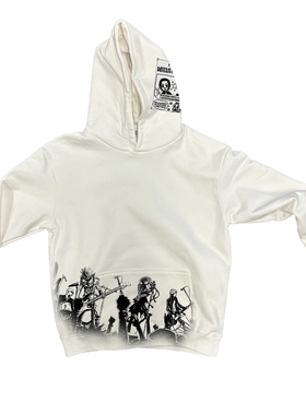 AT荒诞小镇  NANA live图/白色连帽二次元anime亚比Y2K宽松卫衣