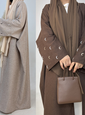 Dubai Arab Women Open Caftan阿拉伯中东迪拜旅游长袍开衫