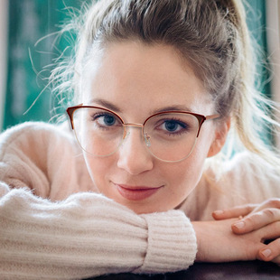 2024眼镜可配近视镜new ladies cat eye glasses frame for women