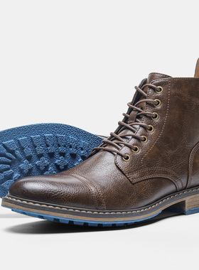 Big Size Boots Men Comfortable Winter Leather Boots 复古男靴