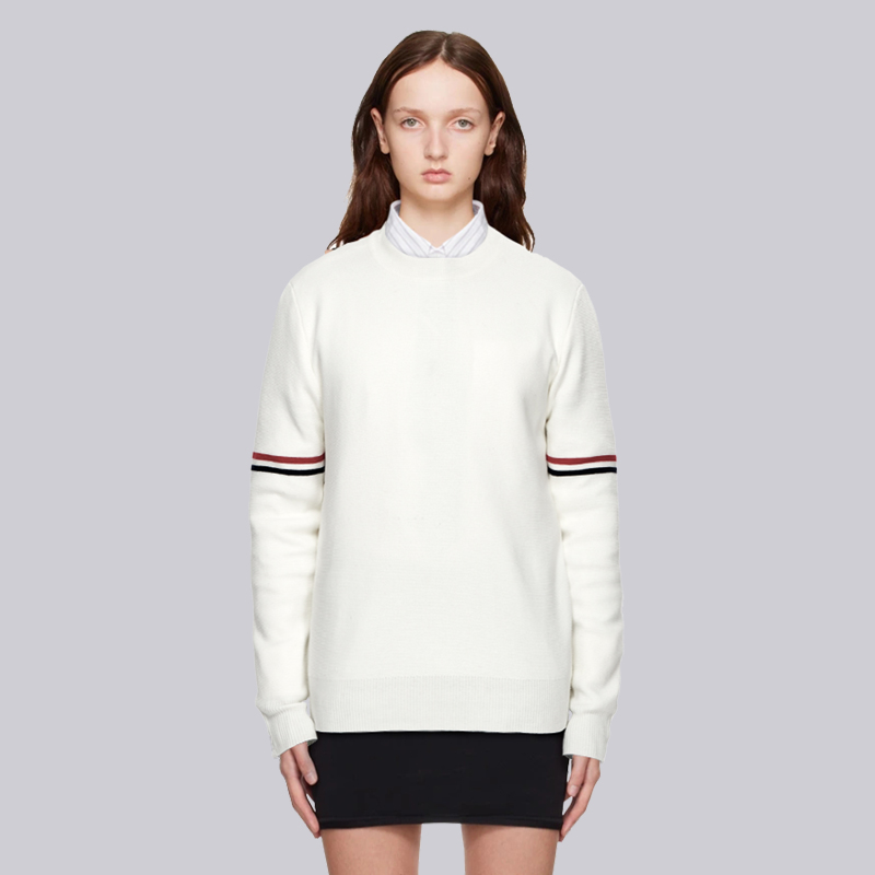 TB针织毛衣圆领毛衣男女同款简约基础情侣线衣修身秋冬季新款毛衣