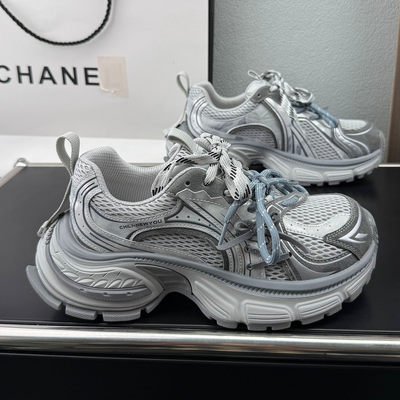 香港巴黎厚底老爹鞋女2026春季新款百搭爆款轻便网面透气运动鞋潮