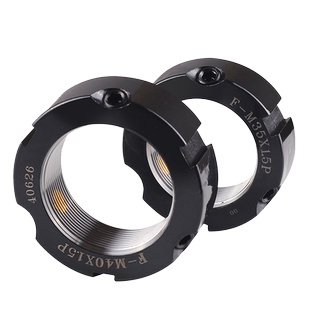 F型牙腹精密锁紧螺母快速手拧径向轴承丝杆主轴圆形机床防松止退