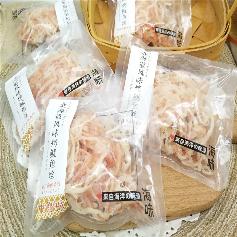 烤鱿鱼丝北海道风味烤鱿鱼丝烤鱼片烤鳗鱼鱼干散装500g