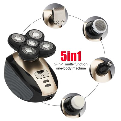 Men's 5 in 1 five Blade Replaceable Heads Electric Shaver US