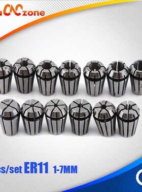 13 stks ER11 Spantang Set 1mm tot 7mm voor CNC Frezen Draaib
