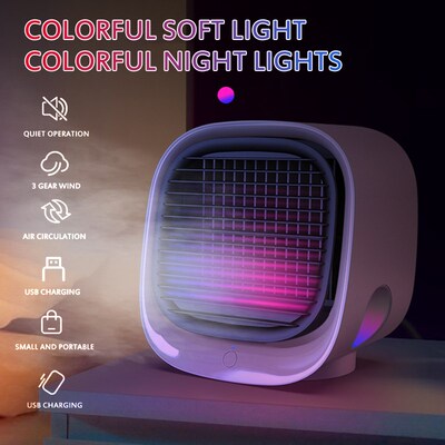 Mini Portable  Conditioner Multi function Humidifier Pur