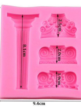 Roman Column And Relief Fondant Cake  SoapMolds Chocolate Mo