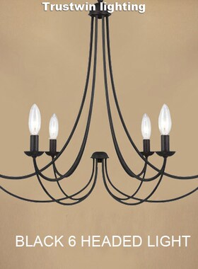 Chandelier Light Lamp LED Droplight Arcuate Modern Iron LED