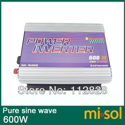 Inverter 12V/230V/50Hz, 600W, PURE SINE WAVE, for photovolta