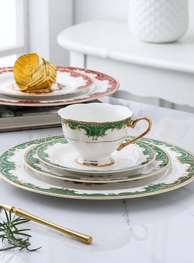 British ceramic afternoon tea red tea cup Classic grid Coupl